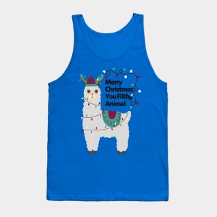 Merry Christmas You Filthy Animal Tank Top